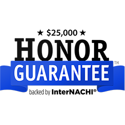 $25,000 Honor Guarantee backed by InterNACHI